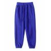 Welity Boys Cotton Pants Sweatpants Kids Side Stripe Jogger Pants Blue 4-5 T view 1