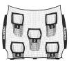 BaseGoal Football Replacement Net(NET ONLY),Heavy Duty Knotless for Football Throwing Training, Improve QB Throwing Accuracy (7Ft x7Ft, Black) view 1