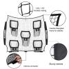 BaseGoal Football Replacement Net(NET ONLY),Heavy Duty Knotless for Football Throwing Training, Improve QB Throwing Accuracy (7Ft x7Ft, Black) view 2