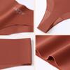 Hellopopgo Seamless Thongs For Women V-waisted No Show Thong Seamless Panties Breathable Comfortable Underwear Womens 6-Pack,L view 4