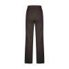 IEPOFG Fleece Lined Pants for Women Casual Winter Warm Thickened Fashion Fitness Elastic High Waisted Sweatpants with Pocket Black view 3