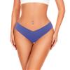 Hellopopgo Seamless Thongs For Women V-waisted No Show Thong Seamless Panties Breathable Comfortable Underwear Womens 6-Pack,X-Large view 2