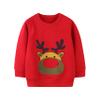 Toddler Christmas Sweatshirts Crewneck Pullover for Girl Reindeer Clothes Casual Jumper Girl Cotton Top T Shirt Long Sleeve Fall Winter for Kids Red Age 2-3 Years Old 3T view 1