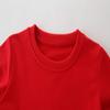 Toddler Christmas Sweatshirts Crewneck Pullover for Girl Reindeer Clothes Casual Jumper Girl Cotton Top T Shirt Long Sleeve Fall Winter for Kids Red Age 2-3 Years Old 3T view 3