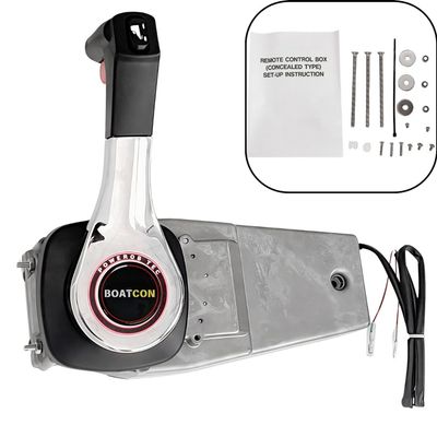 67200-93J30 Side Mount Outboard Remote Control Box Right Hand For Suzuki Outboard Engine With Trim Tilt Switch Push To Open