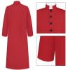 Buddhi Mens Priest Costume Adult Priest Costume Father Robe Stole Cosplay Stage Halloween Catholic Clergy Priest Vestments Cosplay Cassock Renaissance Cosplay view 3