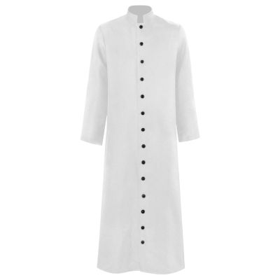 Buddhi Mens Priest Costume Adult Priest Costume Father Robe Stole Cosplay Stage Halloween Catholic Clergy Priest Vestments Cosplay Cassock Renaissance Cosplay
