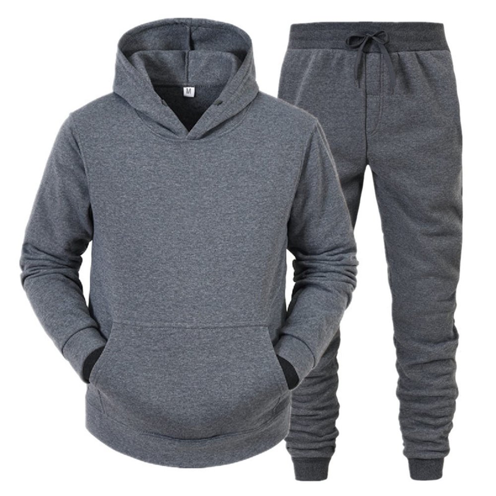Buddhi Mens Tracksuit Hooded Fitness Sport Suits Gym Hoodie 2 Piece Hoodies Joggers Sweatpants Sets Gym Jogging Tracksuits Long Sleeve Running Jogging Athletic Sports Set Pullover