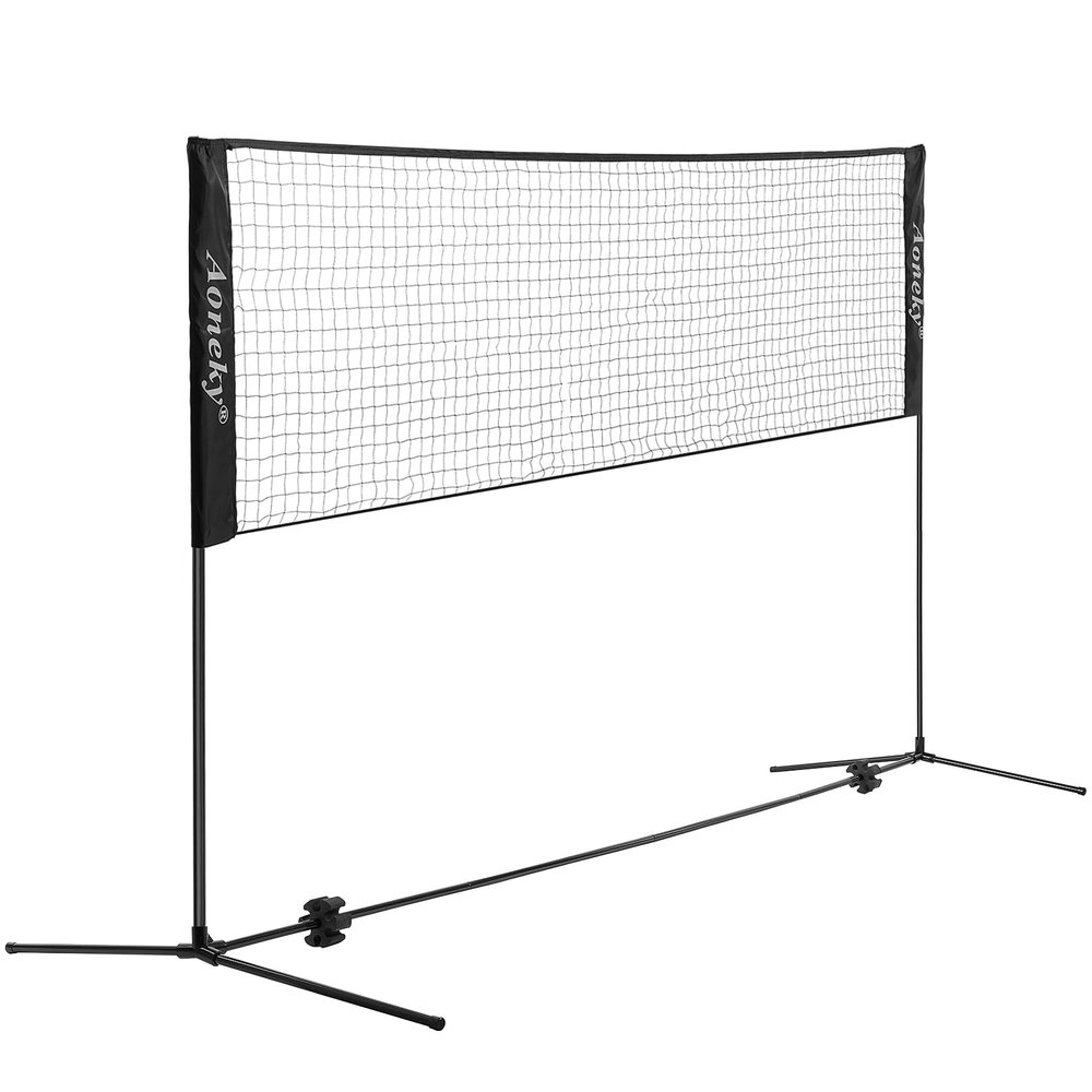 Aoneky Portable 20 FT Volleyball Practice Net, Freestanding Backyard Volleyball Net for Outdoor Lawn Beach, Easy Setup with Carry Bag for Adults & Kids Family Fun