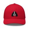 English Springer Spaniel Trucker hat, Embroidered Dog face Unisex Hat, English Springer Spaniel Gifts, Design 3. view 1