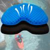 ohaayoo Kayak Seat Cushion, Thicken Anti Slip Waterproof Gel Kayak Seat, Portable Canoe Rowing Rubber Dinghy Pad for Stadium Sit in Kayak Inflatable Fishing Kayak Canoe Kayak Accessories (Blue) view 1