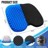 ohaayoo Kayak Seat Cushion, Thicken Anti Slip Waterproof Gel Kayak Seat, Portable Canoe Rowing Rubber Dinghy Pad for Stadium Sit in Kayak Inflatable Fishing Kayak Canoe Kayak Accessories (Blue) view 2