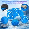 ohaayoo Kayak Seat Cushion, Thicken Anti Slip Waterproof Gel Kayak Seat, Portable Canoe Rowing Rubber Dinghy Pad for Stadium Sit in Kayak Inflatable Fishing Kayak Canoe Kayak Accessories (Blue) view 3