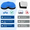 ohaayoo Kayak Seat Cushion, Thicken Anti Slip Waterproof Gel Kayak Seat, Portable Canoe Rowing Rubber Dinghy Pad for Stadium Sit in Kayak Inflatable Fishing Kayak Canoe Kayak Accessories (Blue) view 4