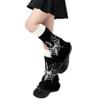Olreco Black Leg Warmers for Women Y2K Gothic Accessories for Women Goth Gifts Goth Clothes Leg Warmers Halloween Costumes view 2