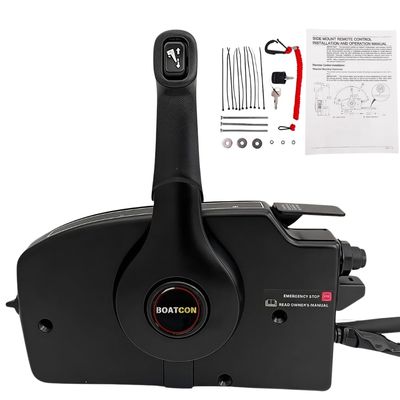 Ooutboard Remote Control Box 881170A11 10Pin Pull 20FT Cable Side Mount For Mercury