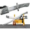 Qing dao Dynasty Army Broadsword,Chinese Swords,Battle Ready,Forged Blade with Alloy Fittings and Faux Leather Scabbard view 1