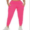 Womens Joggers with Pockets High Waisted - Soft Lightweight Athletic Workout Pants for Running Gym Fitness Yoga and Casual (Hot Pink9, Medium) view 2