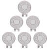 ONEDIGI 6PCS Golf Hat Clips Magnetic Golf Ball Marker Holders for Golf Hats Caps Gloves Nickel-Plated Alloy Clips for Metal Golf Ball Markers Professional Golf Training Aids Accessories (Silver) view 1