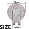 ONEDIGI 6PCS Golf Hat Clips Magnetic Golf Ball Marker Holders for Golf Hats Caps Gloves Nickel-Plated Alloy Clips for Metal Golf Ball Markers Professional Golf Training Aids Accessories (Silver) view 3