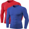 Men's Compression Shirts Long Sleeve Athletic T Shirt Workout Cool Dry Running Tops Gym Undershirts Sports Baselayers 1/2 Pack view 1