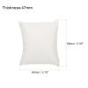 uxcell 6Pcs Bracelet Watch Pillow, 3.54" x 3.15" PU Leather Jewelry Display Pillows for Bangle Cushions Display Storage, White view 2