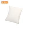 uxcell 6Pcs Bracelet Watch Pillow, 3.54" x 3.15" PU Leather Jewelry Display Pillows for Bangle Cushions Display Storage, White view 3