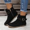 Cowgirl Boots Women Wide Calf Zipper Fringe Cowgirl boots Women's Western Cowboy Ankle Boots Mid Calf Fashion Party Short Booties Classic Casual Winter Walking Shoes view 2