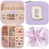 CHMI Travel Jewelry Case, Purple Travel Jewelry Box, Travel Jewelry Organizer, Travel Gifts for Women Girls, Jewelry Organizer Box, Birthday Gifts for Women, Christmas Gifts for Teens Girls - Q view 1
