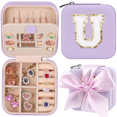 CHMI Purple Jewelry Box, Travel Jewelry Organizer, Women's Gifts - Birthday, Christmas