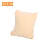 uxcell 10Pcs Bracelet Watch Pillow, 3.54" x 3.15" Flannelette Jewelry Display Pillows for Bangle Cushions Display Storage, Beige view 3