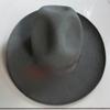 Aoleaky Men's Woolen Fedoras Hat Wide Brim 12Cm Woolen Hat Black Wool Felt Fedora Woolen Cap Equestrian Hat Black 59-60CM L view 4