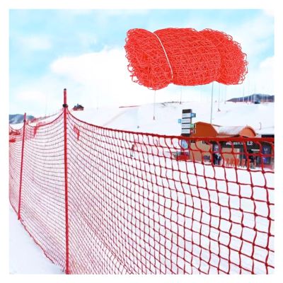 HJZALMI Sports Barrier Net, High Impact Soccer Barrier Net, Batting Training Mesh, Fence for Ski Resort Mesh Playground Outdoor Fence, Customizable (Color : Red-mesh5cm, Size : 1mx6m)