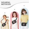 Aganmi Chenille Letter Crossbody Bags for Women Trendy, Waterproof Fanny Packs Initial Letter Belt Bag for Teen Girls Daughter Mom with Multiple Inner Pockets and Adjustable Strap(Black R) view 3