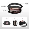 Aganmi Chenille Letter Crossbody Bags for Women Trendy, Waterproof Fanny Packs Initial Letter Belt Bag for Teen Girls Daughter Mom with Multiple Inner Pockets and Adjustable Strap(Black R) view 4