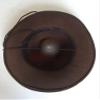 Aoleaky Men's Fedoras Wool Hat Adult Woolen Wide Brim Cowboy Hats Single Anti-Wrinkle Cowboy Hat Wide Brim Brown 56-58CM M view 4