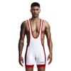 BreakEgg Mens One Piece Cotton Bodysuit Underwear Sexy Leotards Onesie Shapewear Jumpsuits (TW-9701-White,XXL) view 1