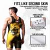 Exxact Sports Sublimated Men's Wrestling Singlet, High-Performance Powerlifting Singlet, Wrestling Singlets for Men (AXL, Lion) view 3