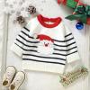 Karwuiio Toddler Baby Boy Christmas Sweater Long Sleeve Knite Sweater Fall Winter Clothes (White Santa Claus, 9-12 Months) view 2