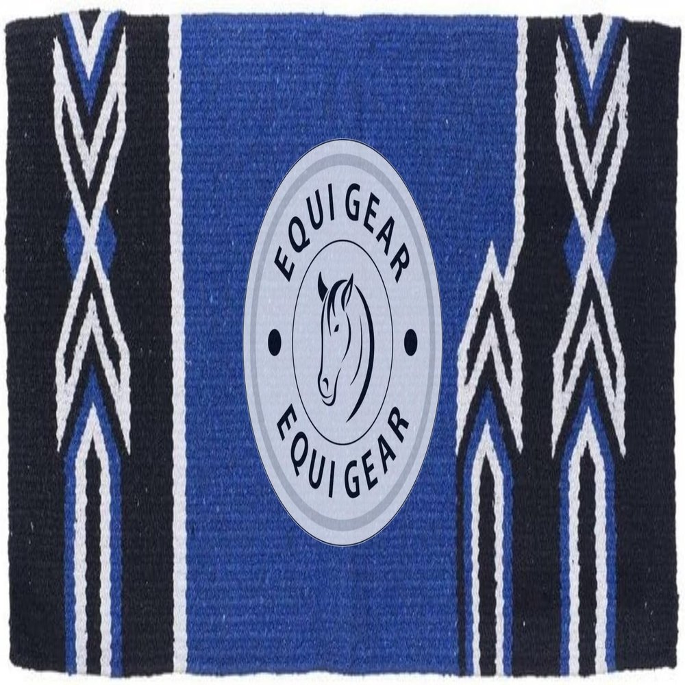 EQUIGEAR Horse Western Ranch Saddle pad/New Zealand Wool Western Saddle Blanket Top Wool Saddle pad Size 34" L x 36" W (Customization Available) z146