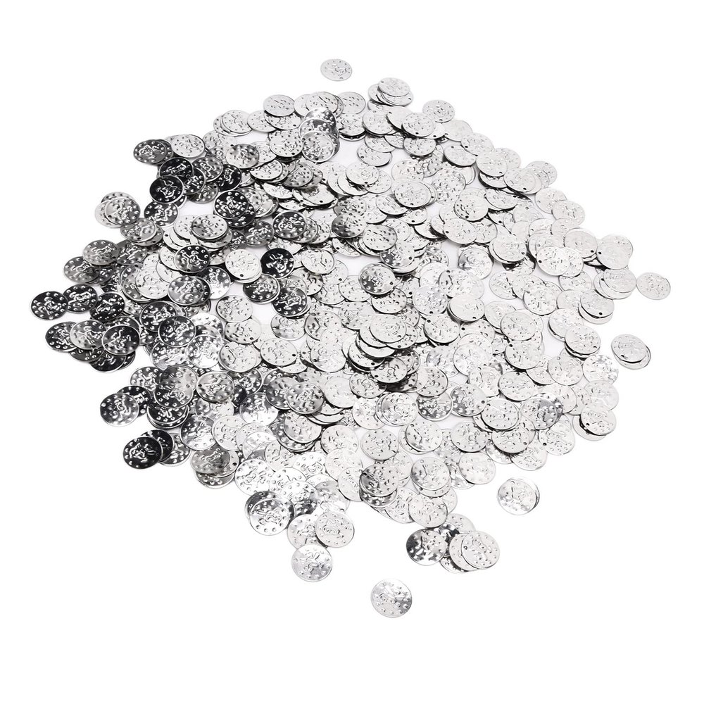 2000Pcs Belly Dance Coins, Belly Dance Costume Coins, Exquisite Sequins Pendants for DIY Costume, Waist Chains, Clothing Accessories (Silver (Bird Coin))
