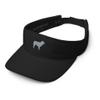 Australian Shepherd Visor, Embroidered Unisex Visor hat, Aussie hat, Aussie Gifts, Design 1, Grey Embroidery. view 3