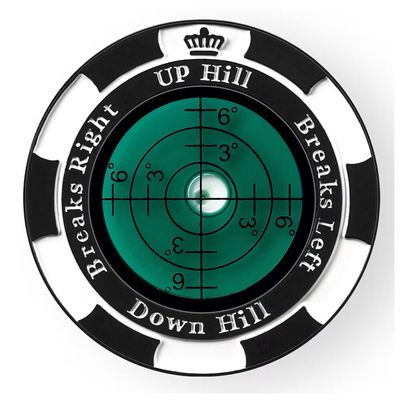 Prodigora SlopeMaster ProGreen Reader - Golf Ball Marker with High Precision Green Reading Aid Golf Accessories for Men Women (Black&DarkGreen)