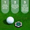 Prodigora SlopeMaster ProGreen Reader - Golf Ball Marker with High Precision Green Reading Aid Golf Accessories for Men Women (Black&DarkGreen) view 2