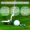 Prodigora SlopeMaster ProGreen Reader - Golf Ball Marker with High Precision Green Reading Aid Golf Accessories for Men Women (Black&DarkGreen) view 4