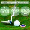Prodigora SlopeMaster ProGreen Reader - Golf Ball Marker with High Precision Green Reading Aid Golf Accessories for Men Women (Brown&DarkBlue) view 4
