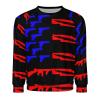American Flag Gun Flag Men's Crewneck Sweatshirt Long Sleeve Pullover Sweater Lightweight Shirt Tops S view 4