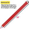 Clocean Web Football Belt with Two Stainless Steel D Rings 52' Football Pants Belt for Men Women Kids Youth Boys Girls (Red) view 3