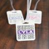 Daisy Lane Swim Bag Tag Personalized, Swimmer Gift Idea for Boy Girl, Christmas Stocking Stuffer, Waterproof Swimming Team Present (Purple) view 2