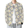 Small Daisy Flower Lightweight Bomber Jacket Men Golf Fashion Coat Track Jackets Casual Windbreaker Shirt 5XL view 1